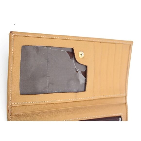 Jacob de Yulia BLACK BROWN LEATHER MULTI COMPARTMENT BILL HOLDER ID CARD WALLET - Picture 9 of 11